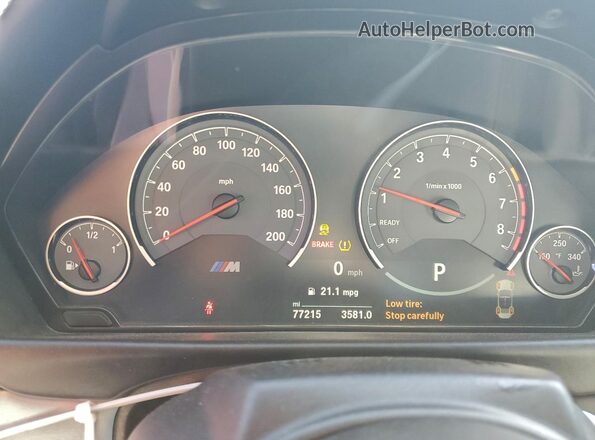 WBS3U9C55GP970515 2016 BMW M4 Серый Вид щитка приборов