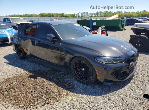 WBS43AY03RFT30284 2024 BMW M3 Black Передня права чверть