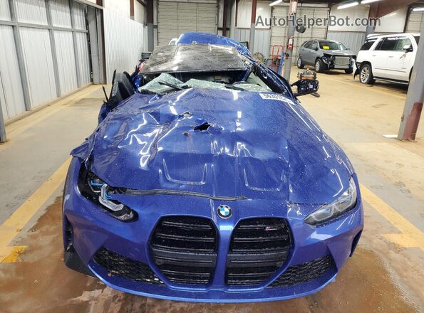 WBS43AY04PFR19521 2023 BMW M3 Blue Դիմացի տեսք