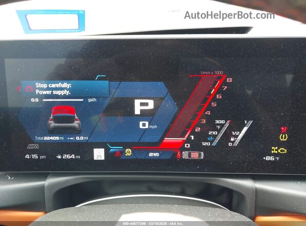 WBS43AY07RFT50568 2024 BMW M3 Gray Widok tylnych siedzeń