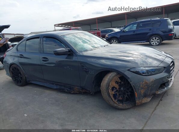 WBS43AY07RFT50568 2024 BMW M3 Gray Widok wnętrza z tyłu