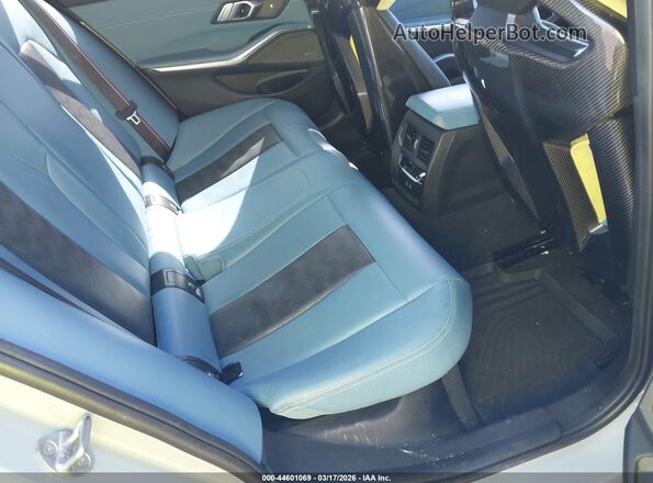 WBS43AY08PFN49481 2023 BMW M3 Blue VIN კოდის სტიკერის ხედი