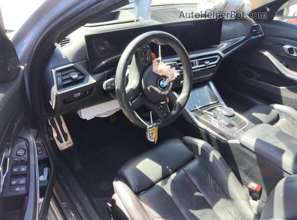 WBS43AY08PFN52588 2023 BMW M3 Gray Widok deski rozdzielczej