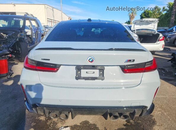 WBS43AY08PFN52588 2023 BMW M3 Gray Widok z tyłu