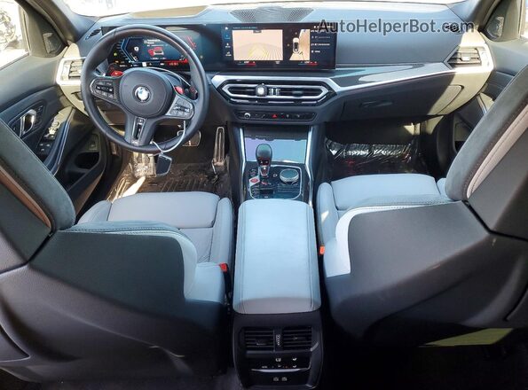 WBS43AY09RFS56370 2024 BMW M3 White Vista del salpicadero