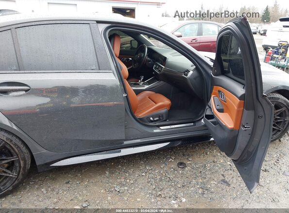 WBS43AY0XNFM61139 2022 BMW M3 Gray Vista interior delantera
