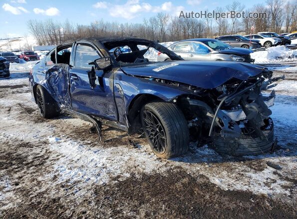 WBS43AY0XPFP63162 2023 BMW M3 Синий Передняя правая четверть