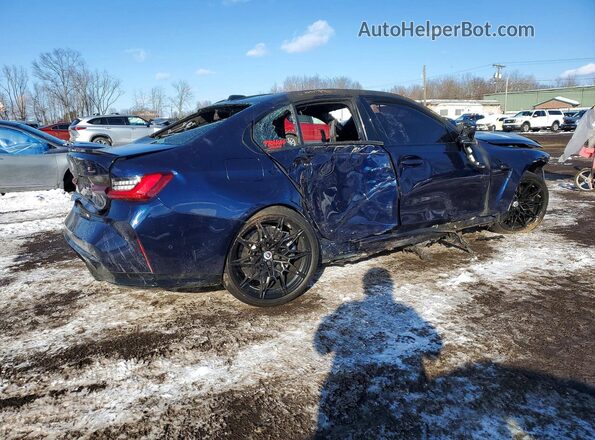 WBS43AY0XPFP63162 2023 BMW M3 Синий Задняя правая четверть