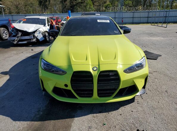 WBS43AZ01RCP07632 2024 BMW M4 Green Вид спереду