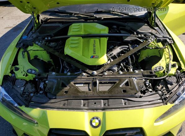 WBS43AZ01RCP07632 2024 BMW M4 Green Вид задньої частини салону