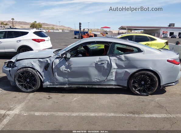 WBS43AZ03PCL68062 2023 BMW M4 Gray Widok wnętrza z tyłu