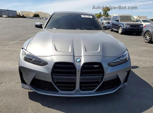 WBS53AY00NFM59100 2022 BMW M3 Silver Front view
