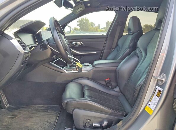 WBS53AY00NFM59100 2022 BMW M3 Silver Front interior view