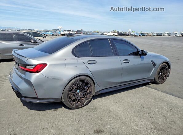 WBS53AY00NFM59100 2022 BMW M3 Silver Rear right