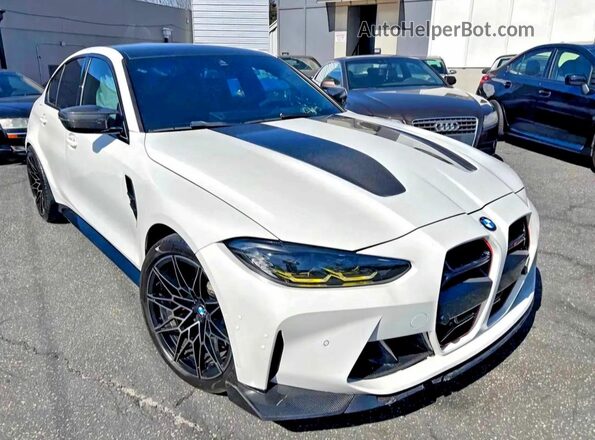 WBS63AY09RFS41618 2024 BMW M3 White უკანა მარცხენა