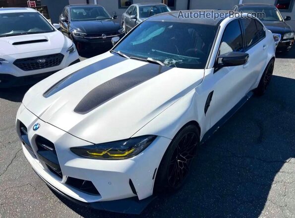 WBS63AY09RFS41618 2024 BMW M3 White უკანა მარჯვენა