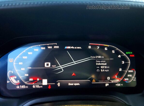 WBS63AZ07PCM82803 2023 BMW M4 Серый Вид щитка приборов