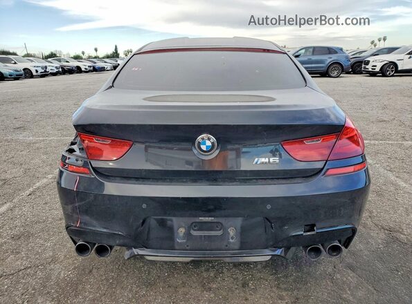 WBS6E9C58GGF92655 2016 BMW M6 Black Widok z tyłu