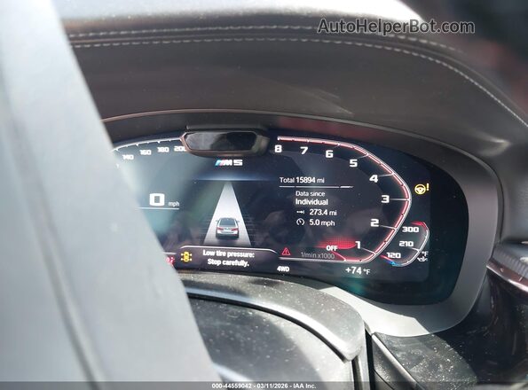 WBS83CH00PCL73119 2023 BMW M5 Серый Вид задних сидений