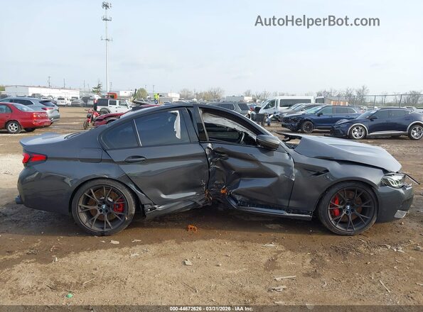 WBS83CH07MCG48015 2021 BMW M5 Серый Вид задней части салона