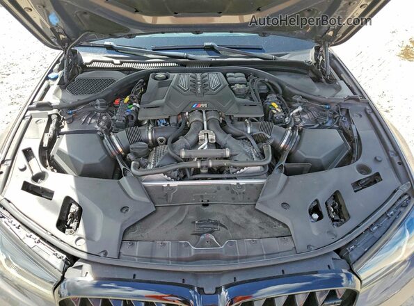 WBS83CH0XMCF71284 2021 BMW M5 Brown Widok wnętrza z tyłu