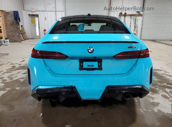 WBS83FK01TCW05540 2026 BMW M5 Blue Rear view
