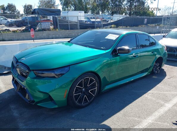WBS83FK07TCV57980 2026 BMW M5 Green Rear interior view