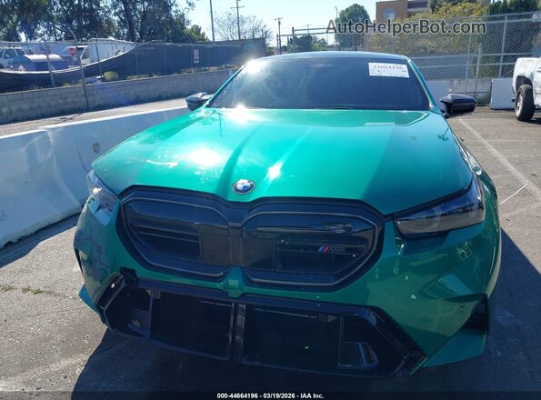 WBS83FK07TCV57980 2026 BMW M5 Green Dashboard view