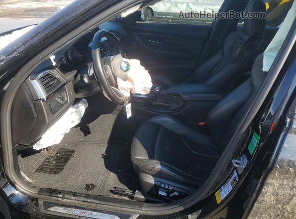 WBS8M9C50J5L00590 2018 BMW M3 Black Вид салону спереду