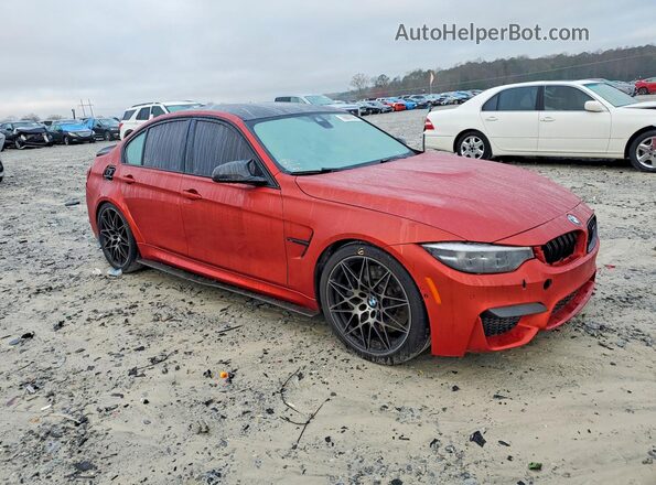 WBS8M9C54J5L00253 2018 BMW M3 Orange წინა მარჯვენა