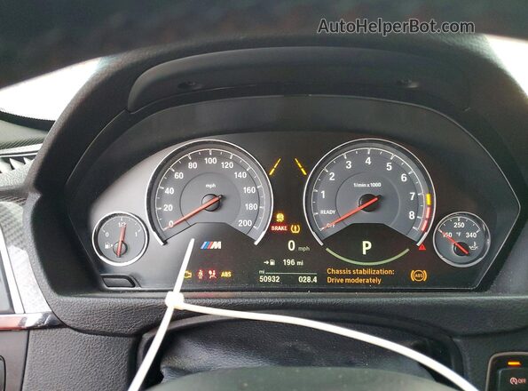 WBS8M9C54J5L00253 2018 BMW M3 Orange ხელსაწყოთა პანელის ხედი