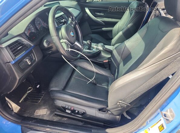 WBS8M9C54J5L71582 2018 BMW M3 Blue Вид салону спереду