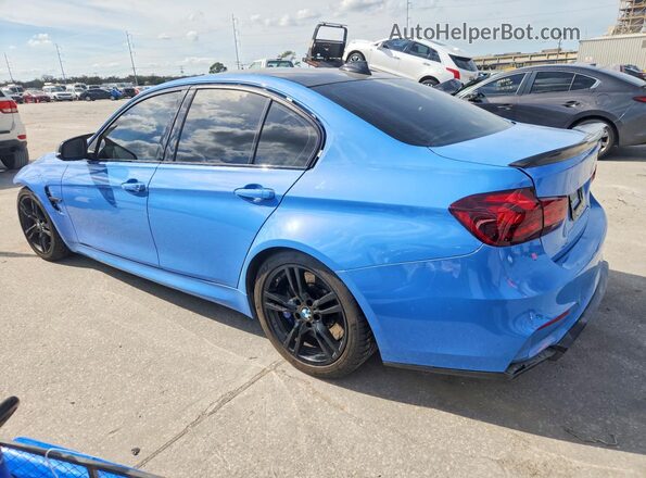 WBS8M9C54J5L71582 2018 BMW M3 Blue Задня ліва чверть