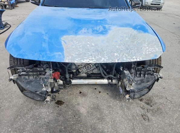 WBS8M9C54J5L71582 2018 BMW M3 Blue Вид задньої частини салону