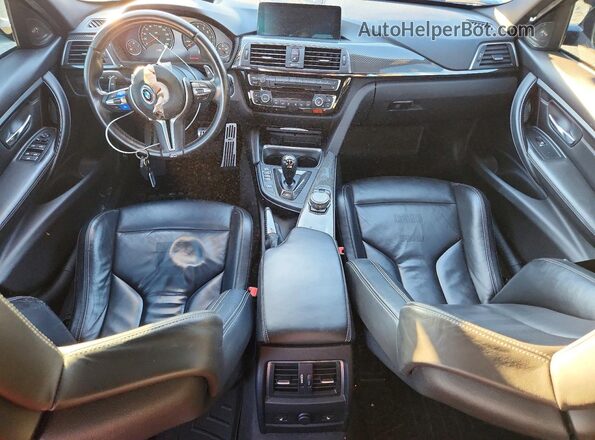 WBS8M9C57G5D30231 2016 BMW M3 Blue Вид панелі приладів