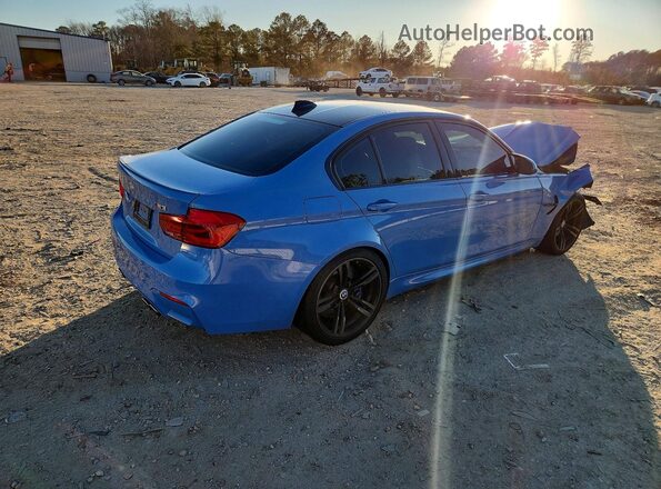 WBS8M9C57G5D30231 2016 BMW M3 Blue Задня права чверть