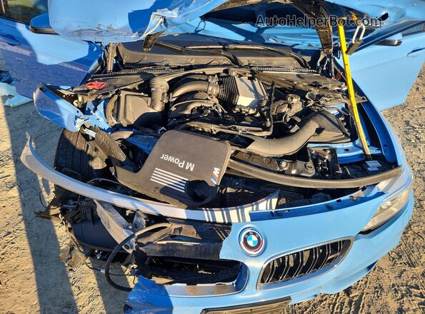WBS8M9C57G5D30231 2016 BMW M3 Blue Вид задньої частини салону