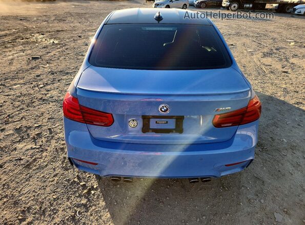WBS8M9C57G5D30231 2016 BMW M3 Blue Вид ззаду