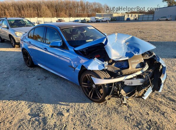 WBS8M9C57G5D30231 2016 BMW M3 Blue Передня права чверть