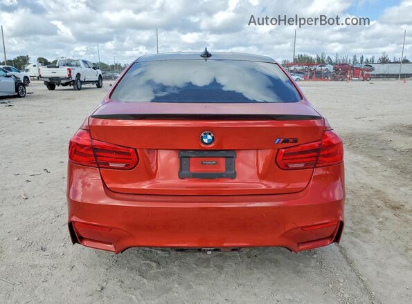WBS8M9C57G5E68058 2016 BMW M3 Orange Вид ззаду