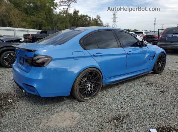 WBS8M9C57J5L01168 2018 BMW M3 Blue 