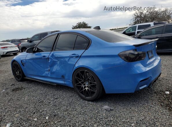 WBS8M9C57J5L01168 2018 BMW M3 Blue 