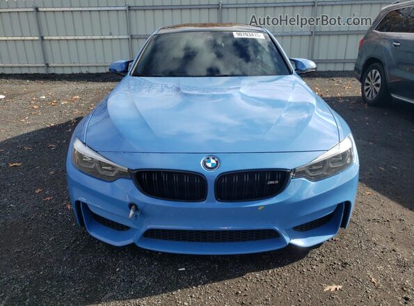 WBS8M9C59J5L71481 2018 BMW M3 Blue Widok z przodu
