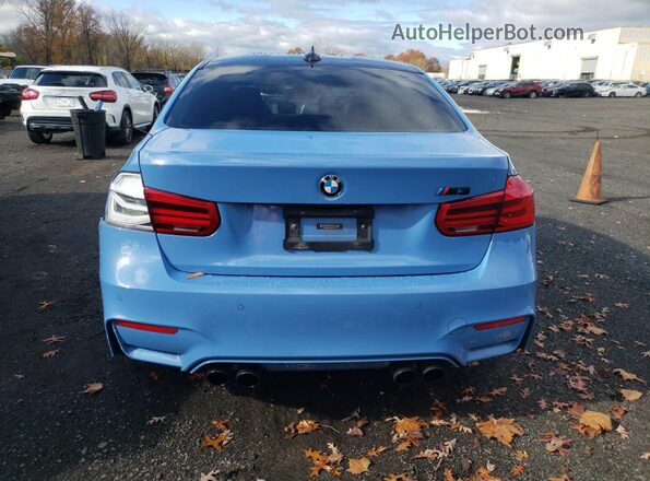 WBS8M9C59J5L71481 2018 BMW M3 Blue Widok z tyłu