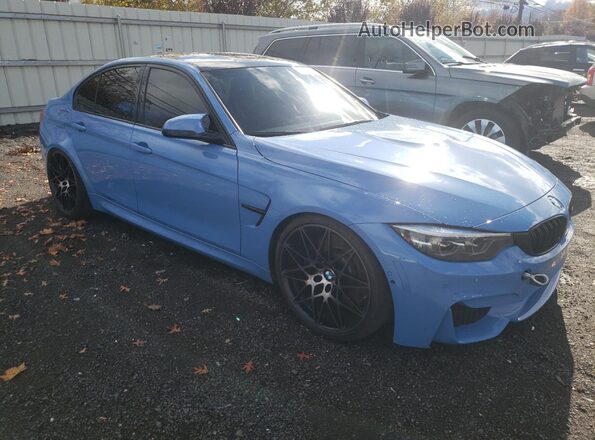 WBS8M9C59J5L71481 2018 BMW M3 Blue Przód prawy