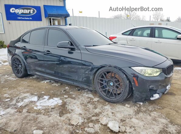 WBS8M9C5XGP966787 2016 BMW M3 Black წინა მარჯვენა