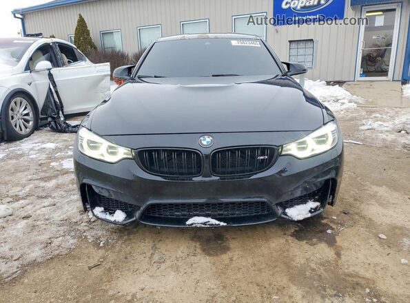 WBS8M9C5XGP966787 2016 BMW M3 Black წინა ხედი