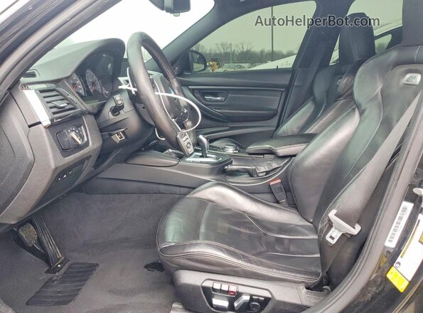 WBS8M9C5XGP966787 2016 BMW M3 Black წინა სალონის ხედი