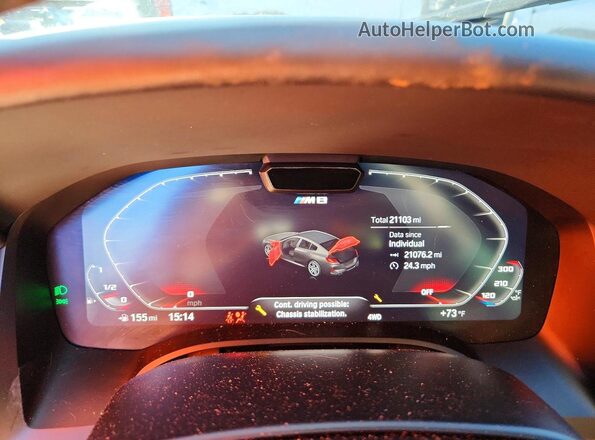 WBSGV0C04SCU15120 2025 BMW M8 Blue Widok zestawu wskaźników