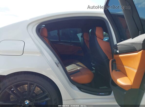 WBSJF0C04LB448841 2020 BMW M5 White VIN კოდის სტიკერის ხედი
